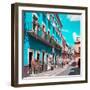 ¡Viva Mexico! Square Collection - Turquoise Street in Guanajuato-Philippe Hugonnard-Framed Photographic Print