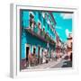 ¡Viva Mexico! Square Collection - Turquoise Street in Guanajuato-Philippe Hugonnard-Framed Photographic Print