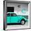 ¡Viva Mexico! Square Collection - Turquoise VW Beetle Car & Peace Symbol-Philippe Hugonnard-Framed Photographic Print