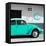 ¡Viva Mexico! Square Collection - Turquoise VW Beetle Car & Peace Symbol-Philippe Hugonnard-Framed Stretched Canvas