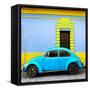 ¡Viva Mexico! Square Collection - Turquoise VW Beetle - San Cristobal-Philippe Hugonnard-Framed Stretched Canvas