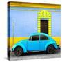 ¡Viva Mexico! Square Collection - Turquoise VW Beetle - San Cristobal-Philippe Hugonnard-Stretched Canvas