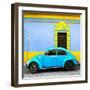 ¡Viva Mexico! Square Collection - Turquoise VW Beetle - San Cristobal-Philippe Hugonnard-Framed Photographic Print