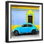 ¡Viva Mexico! Square Collection - Turquoise VW Beetle - San Cristobal-Philippe Hugonnard-Framed Photographic Print