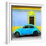 ¡Viva Mexico! Square Collection - Turquoise VW Beetle - San Cristobal-Philippe Hugonnard-Framed Photographic Print