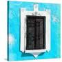 ¡Viva Mexico! Square Collection - Turquoise Wall & Black Window-Philippe Hugonnard-Stretched Canvas