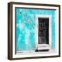 ¡Viva Mexico! Square Collection - Turquoise Wall of Silence-Philippe Hugonnard-Framed Photographic Print