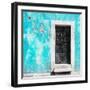 ¡Viva Mexico! Square Collection - Turquoise Wall of Silence-Philippe Hugonnard-Framed Photographic Print