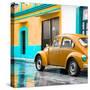 ¡Viva Mexico! Square Collection - VW Beetle and Orange Wall-Philippe Hugonnard-Stretched Canvas