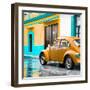 ¡Viva Mexico! Square Collection - VW Beetle and Orange Wall-Philippe Hugonnard-Framed Photographic Print