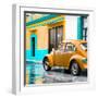 ¡Viva Mexico! Square Collection - VW Beetle and Orange Wall-Philippe Hugonnard-Framed Photographic Print