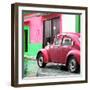 ¡Viva Mexico! Square Collection - VW Beetle and Pink Wall II-Philippe Hugonnard-Framed Photographic Print