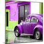 ¡Viva Mexico! Square Collection - VW Beetle and Purple Wall II-Philippe Hugonnard-Mounted Photographic Print