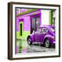 ¡Viva Mexico! Square Collection - VW Beetle and Purple Wall-Philippe Hugonnard-Framed Photographic Print