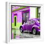 ¡Viva Mexico! Square Collection - VW Beetle and Purple Wall-Philippe Hugonnard-Framed Photographic Print