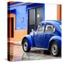 ¡Viva Mexico! Square Collection - VW Beetle and Royal Blue Wall II-Philippe Hugonnard-Stretched Canvas