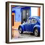 ¡Viva Mexico! Square Collection - VW Beetle and Royal Blue Wall II-Philippe Hugonnard-Framed Photographic Print