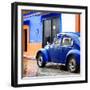 ¡Viva Mexico! Square Collection - VW Beetle and Royal Blue Wall II-Philippe Hugonnard-Framed Photographic Print