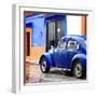 ¡Viva Mexico! Square Collection - VW Beetle and Royal Blue Wall II-Philippe Hugonnard-Framed Photographic Print