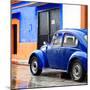 ¡Viva Mexico! Square Collection - VW Beetle and Royal Blue Wall II-Philippe Hugonnard-Mounted Photographic Print