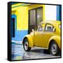 ¡Viva Mexico! Square Collection - VW Beetle and Yellow Wall II-Philippe Hugonnard-Framed Stretched Canvas