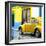 ¡Viva Mexico! Square Collection - VW Beetle and Yellow Wall II-Philippe Hugonnard-Framed Photographic Print