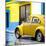 ¡Viva Mexico! Square Collection - VW Beetle and Yellow Wall II-Philippe Hugonnard-Mounted Photographic Print