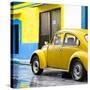 ¡Viva Mexico! Square Collection - VW Beetle and Yellow Wall II-Philippe Hugonnard-Stretched Canvas