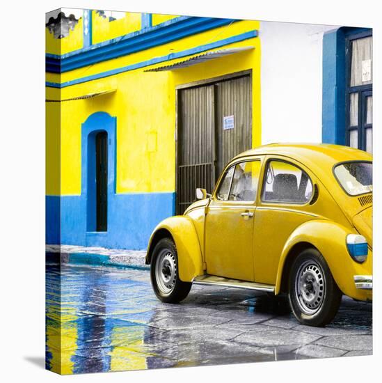 ¡Viva Mexico! Square Collection - VW Beetle and Yellow Wall-Philippe Hugonnard-Stretched Canvas