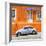 ¡Viva Mexico! Square Collection - VW Beetle Car and Orange Wall-Philippe Hugonnard-Framed Photographic Print