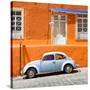 ¡Viva Mexico! Square Collection - VW Beetle Car and Orange Wall-Philippe Hugonnard-Stretched Canvas