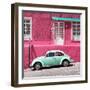 ¡Viva Mexico! Square Collection - VW Beetle Car and Pink Wall-Philippe Hugonnard-Framed Photographic Print