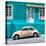 ¡Viva Mexico! Square Collection - VW Beetle Car and Turquoise Wall-Philippe Hugonnard-Stretched Canvas