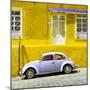 ¡Viva Mexico! Square Collection - VW Beetle Car and Yellow Wall-Philippe Hugonnard-Mounted Photographic Print