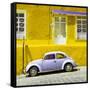 ¡Viva Mexico! Square Collection - VW Beetle Car and Yellow Wall-Philippe Hugonnard-Framed Stretched Canvas