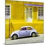 ¡Viva Mexico! Square Collection - VW Beetle Car and Yellow Wall-Philippe Hugonnard-Mounted Photographic Print