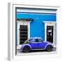 ¡Viva Mexico! Square Collection - VW Beetle Car - Blue & Purple-Philippe Hugonnard-Framed Photographic Print