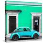 ¡Viva Mexico! Square Collection - VW Beetle Car - Coral Green & Skyblue-Philippe Hugonnard-Stretched Canvas