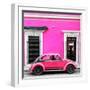 ¡Viva Mexico! Square Collection - VW Beetle Car - Deep & Hot Pink-Philippe Hugonnard-Framed Photographic Print