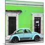 ¡Viva Mexico! Square Collection - VW Beetle Car - Lime Green & Powder Blue-Philippe Hugonnard-Mounted Photographic Print