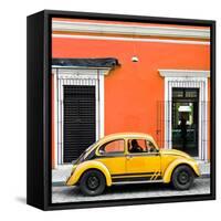 ¡Viva Mexico! Square Collection - VW Beetle Car - Orange & Gold-Philippe Hugonnard-Framed Stretched Canvas