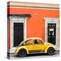 ¡Viva Mexico! Square Collection - VW Beetle Car - Orange & Gold-Philippe Hugonnard-Stretched Canvas