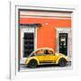 ¡Viva Mexico! Square Collection - VW Beetle Car - Orange & Gold-Philippe Hugonnard-Framed Photographic Print