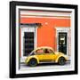 ¡Viva Mexico! Square Collection - VW Beetle Car - Orange & Gold-Philippe Hugonnard-Framed Photographic Print