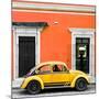 ¡Viva Mexico! Square Collection - VW Beetle Car - Orange & Gold-Philippe Hugonnard-Mounted Photographic Print