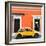 ¡Viva Mexico! Square Collection - VW Beetle Car - Orange & Gold-Philippe Hugonnard-Framed Photographic Print