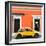 ¡Viva Mexico! Square Collection - VW Beetle Car - Orange & Gold-Philippe Hugonnard-Framed Photographic Print