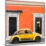 ¡Viva Mexico! Square Collection - VW Beetle Car - Orange & Gold-Philippe Hugonnard-Mounted Photographic Print