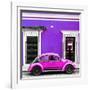 ¡Viva Mexico! Square Collection - VW Beetle Car - Purple & Deep Pink-Philippe Hugonnard-Framed Photographic Print