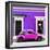 ¡Viva Mexico! Square Collection - VW Beetle Car - Purple & Deep Pink-Philippe Hugonnard-Framed Photographic Print